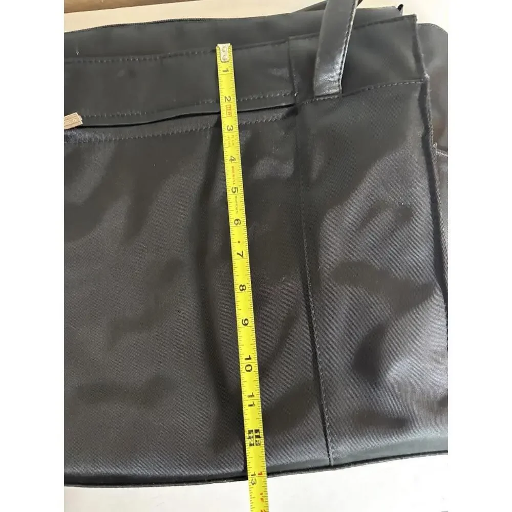 Samsonite Black Laptop Tote Bag Nylon Work Travel Bag Zip Top